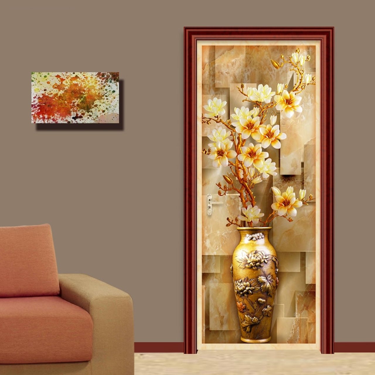 Modern Entrance Wall Design - HD Wallpaper 