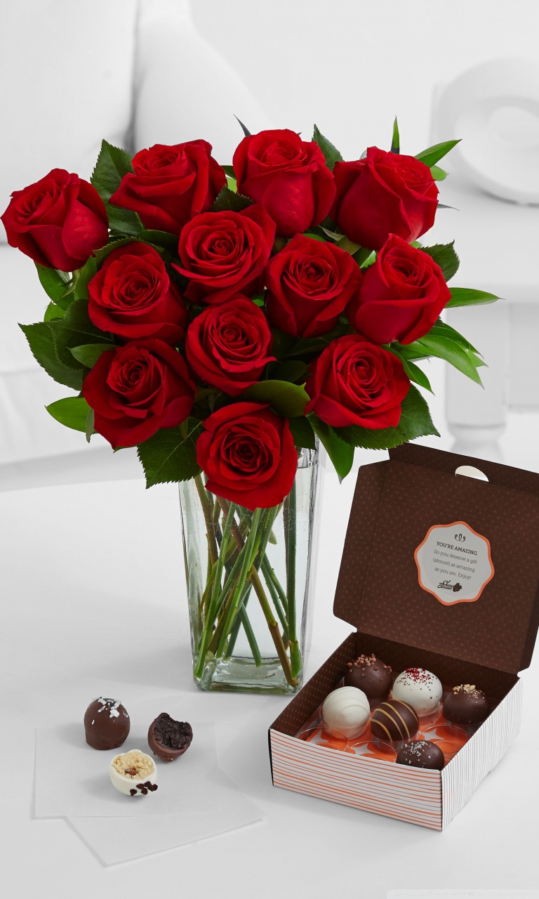 Cake And Roses - HD Wallpaper 