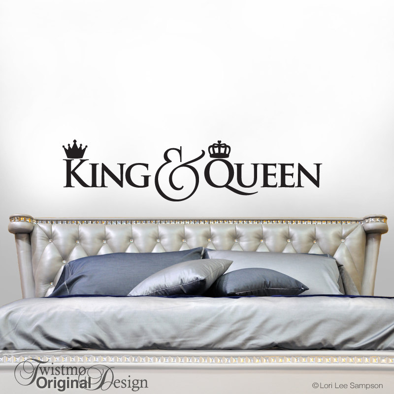 Amazing King And Queen Crown Wall Decor Bedroom Decal - King And Queen Wall Decor - HD Wallpaper 