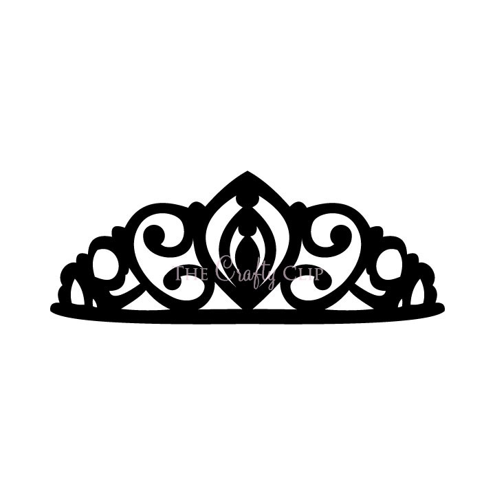 Tiara Clipart Transparent Background - Tiara Clipart Black And White - HD Wallpaper 
