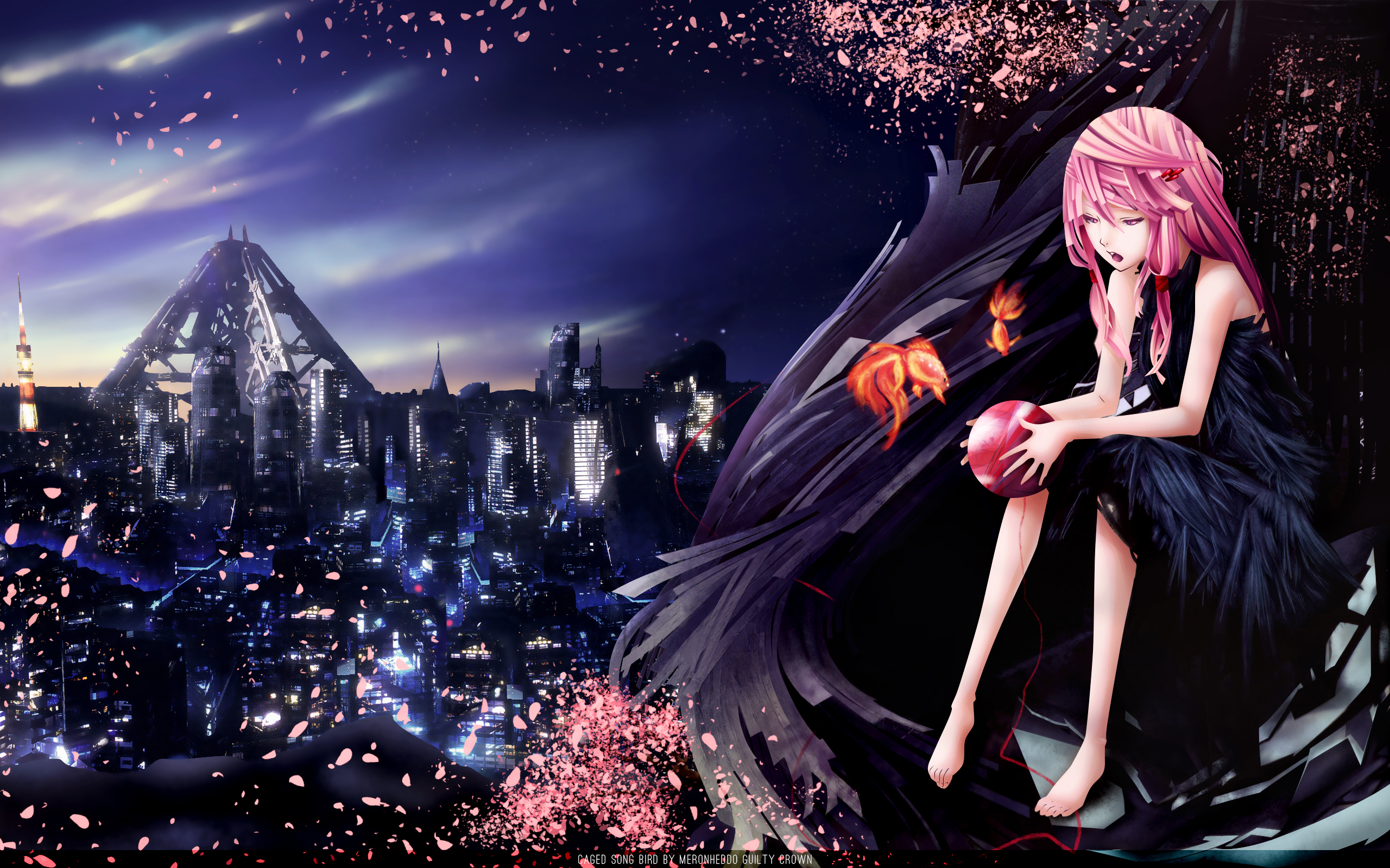 Anime Wallpaper Guilty Crown - HD Wallpaper 