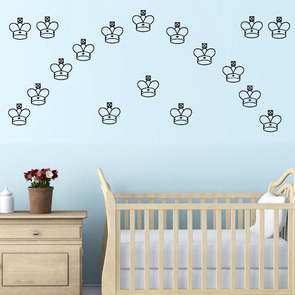 Little Prince King Crown Decals Cartoon Home Decor - Kids Room Wall Decor - HD Wallpaper 