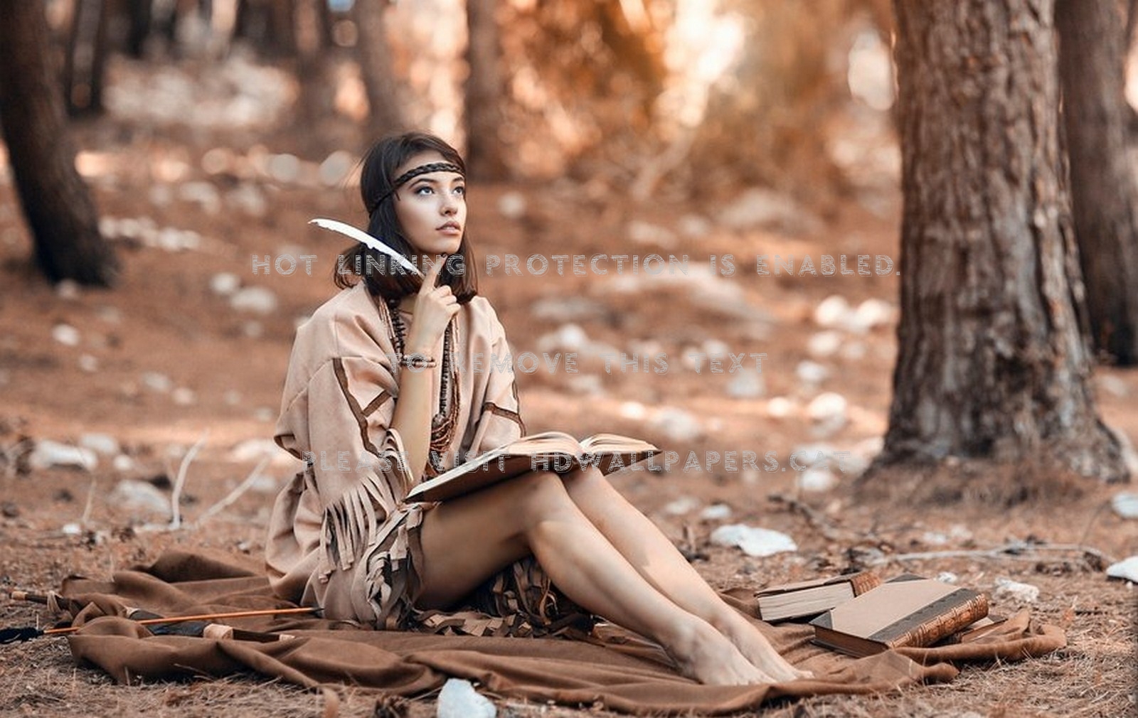 * Model Makeup Photography Girl Indian - Native American Women Barefoot - HD Wallpaper 