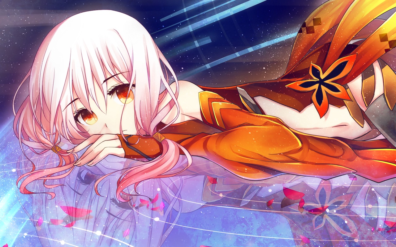 Bison Guilty Crown Wallpaper Yuzuriha Inori - Guilty Crown Cute Anime - HD Wallpaper 