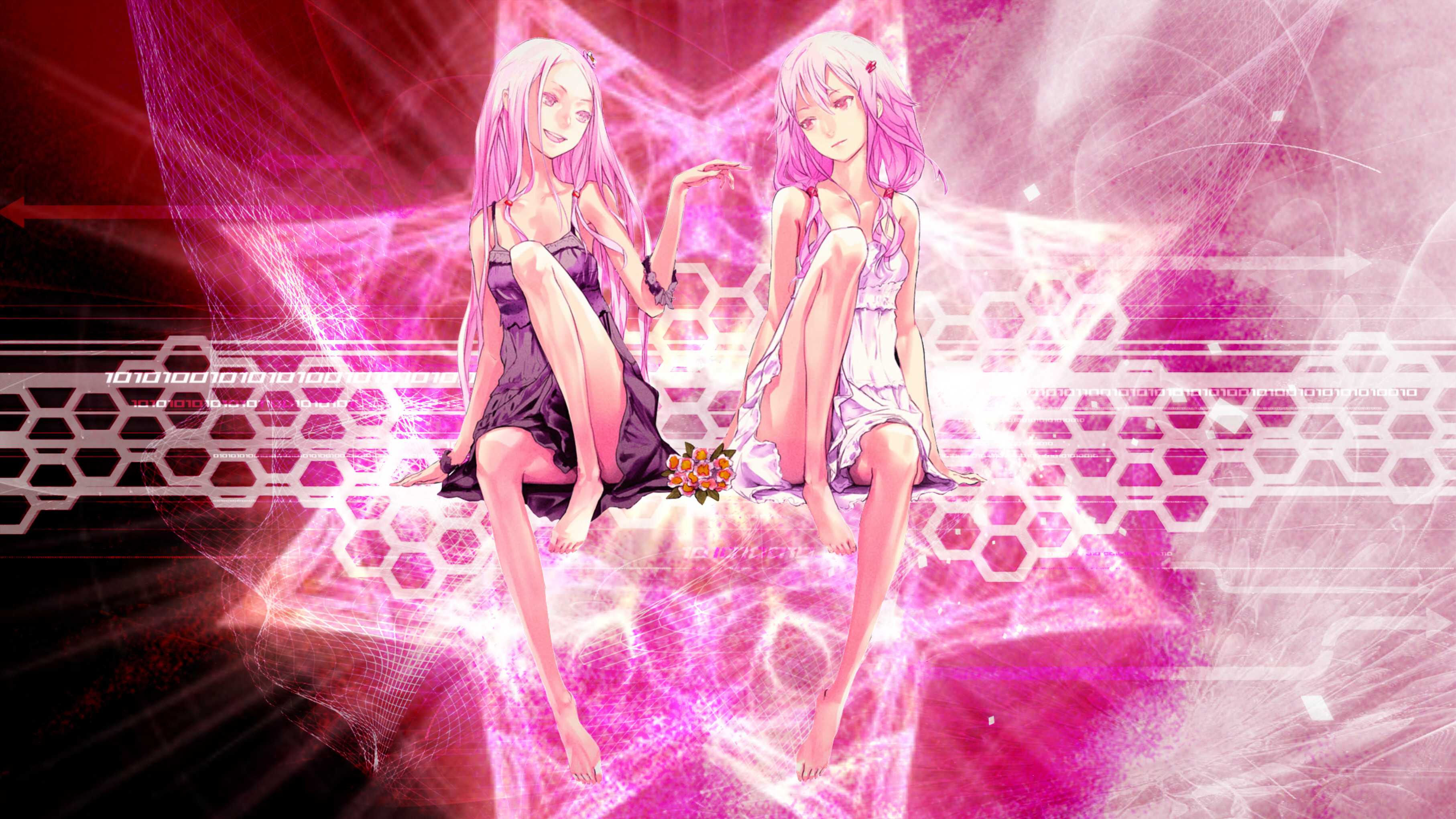 3628x2040, Wallpaper X Render - Guilty Crown Inori X Mana - HD Wallpaper 