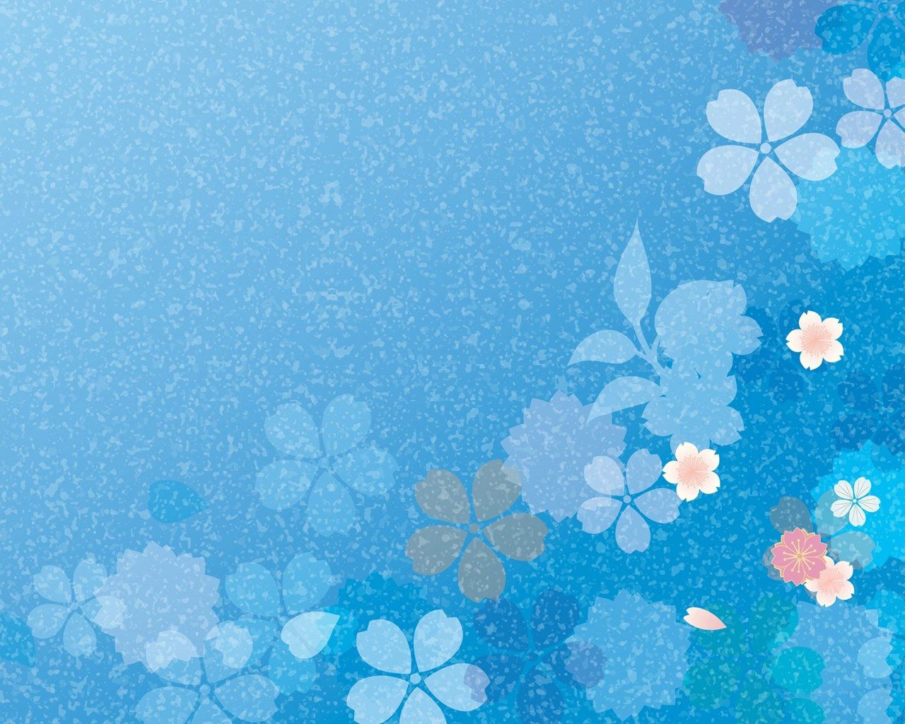 Pics Of Windows 7 Flower In Hd Quality - Background Design Blue Flower - HD Wallpaper 