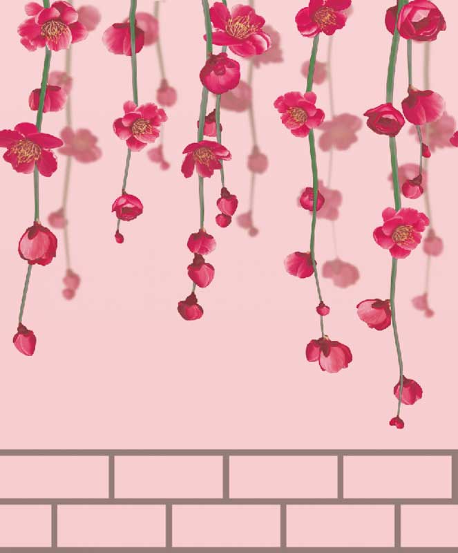 Fashion Milano Peach Floral Wallpaper - Floral Peach - HD Wallpaper 