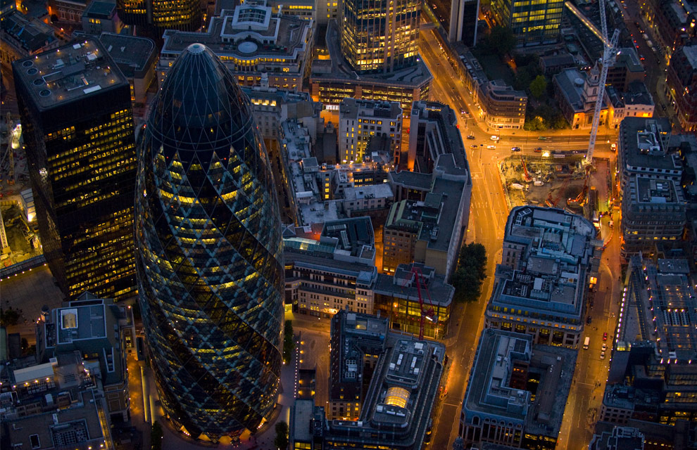 London From Above At Night - HD Wallpaper 