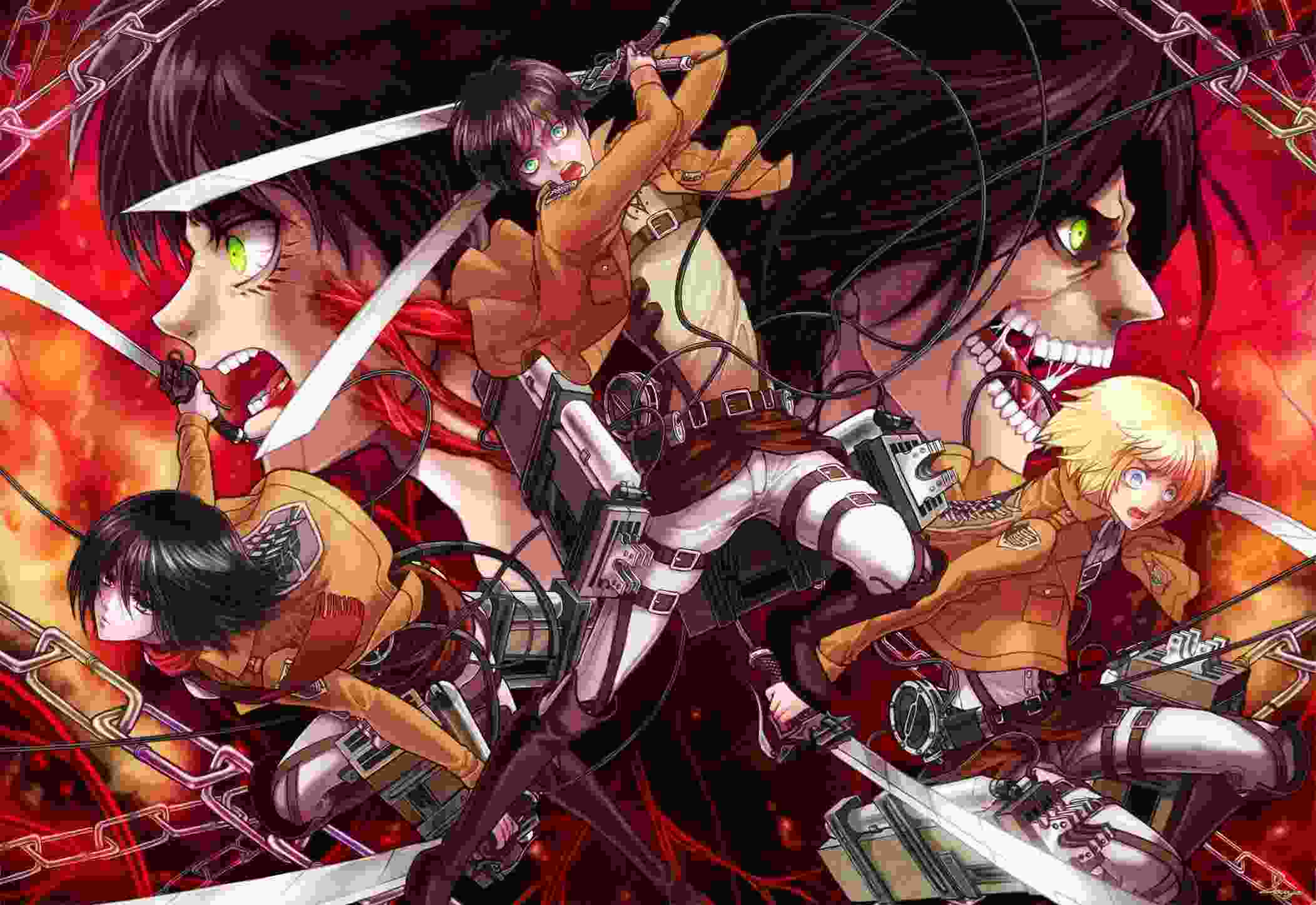 Anime Attack On Titan Hd - HD Wallpaper 