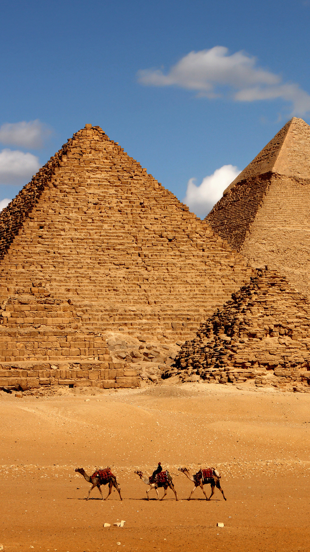 Download Egypt Pyramids Download Wallpaper - Pyramids Of Egypt Widescreen - HD Wallpaper 