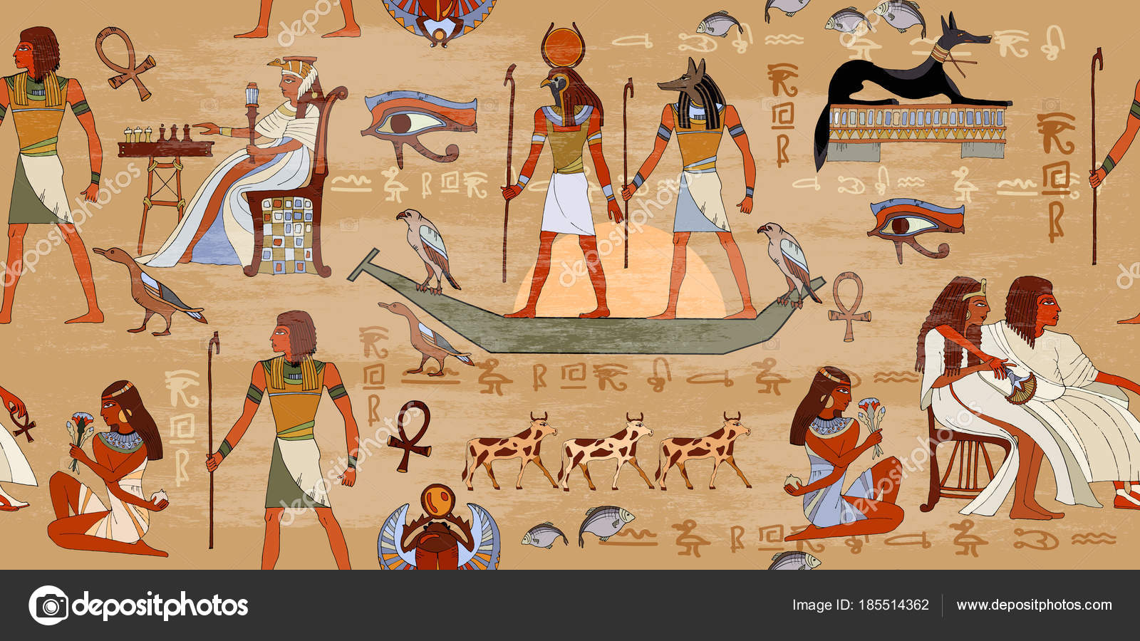 Pinturas Egito - HD Wallpaper 