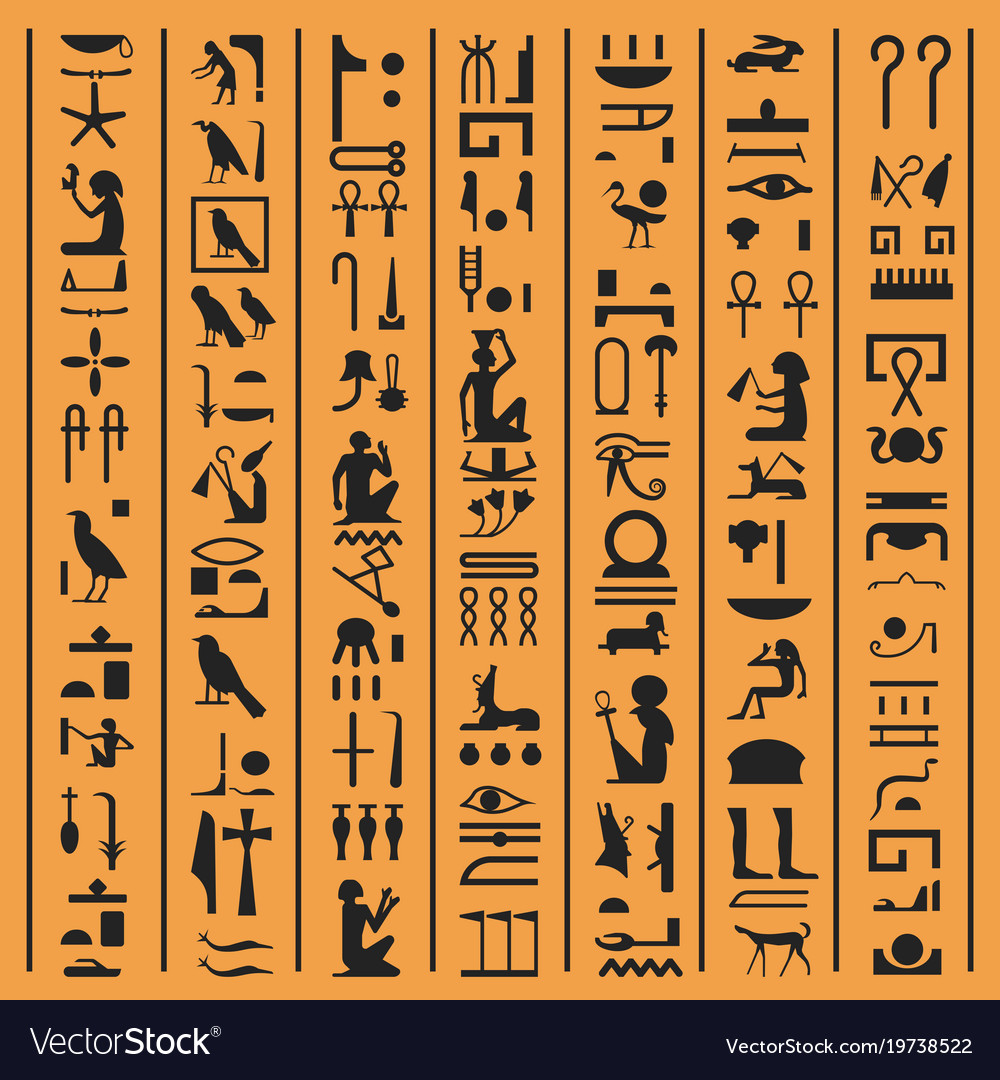 Egyptian Symbols - HD Wallpaper 