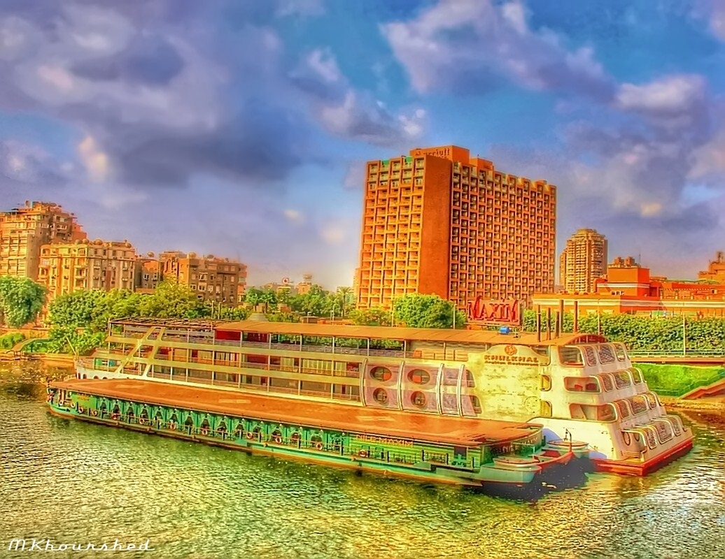 Egypt Cairo Nile River Wallpaper - Water Transportation - HD Wallpaper 