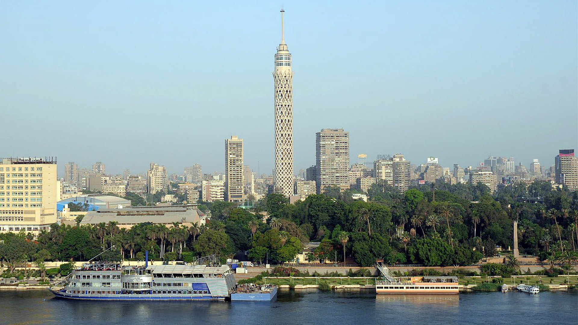 Orig Landscape Cairo Tower Egypt - Cairo Tower - HD Wallpaper 