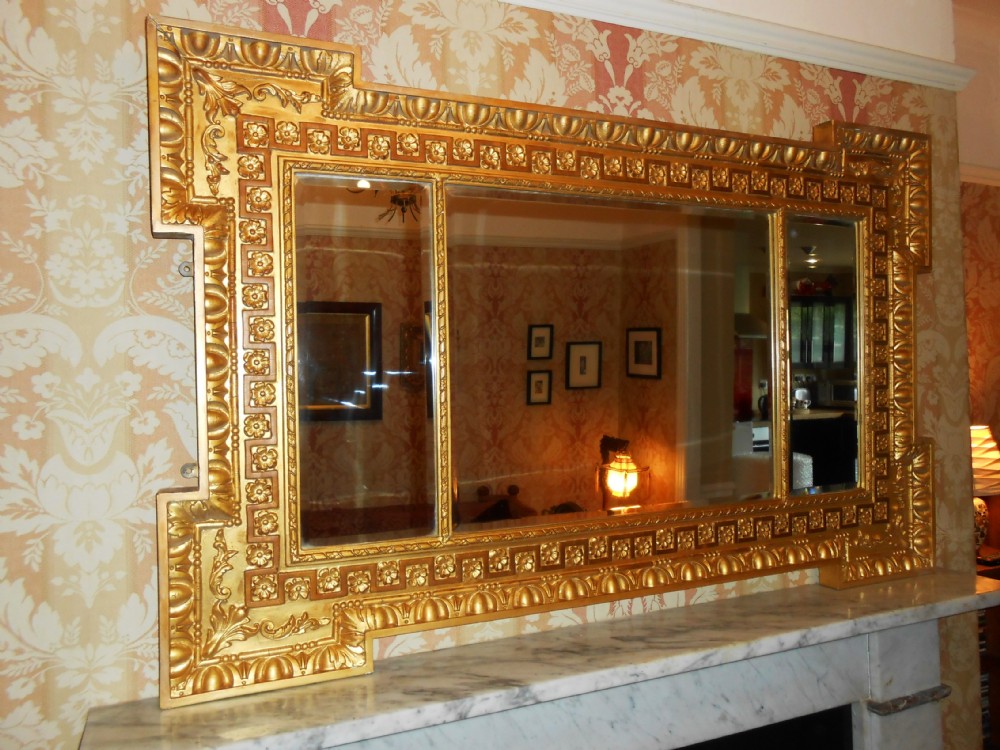 Large Victorian Gilt Overmantle Wall Mirror - Interior Design - HD Wallpaper 