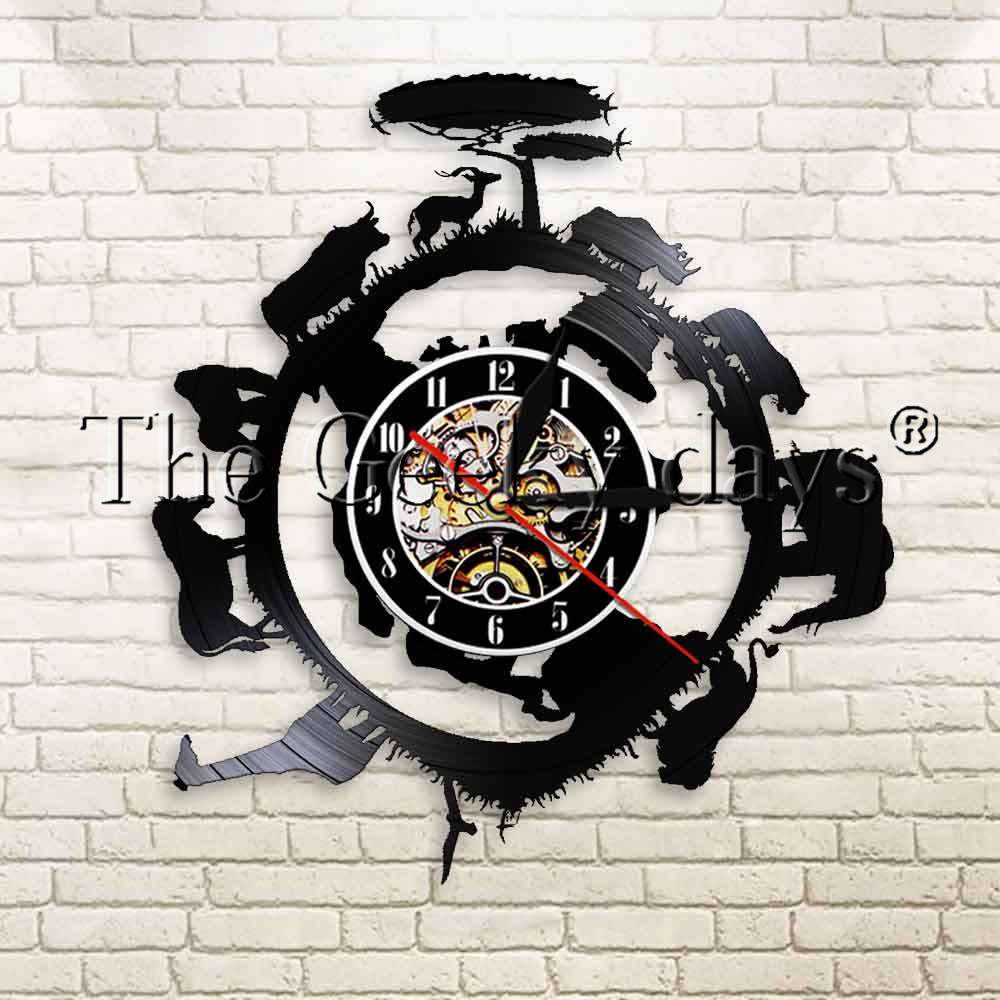 Animals Vinyl Record Clock - HD Wallpaper 