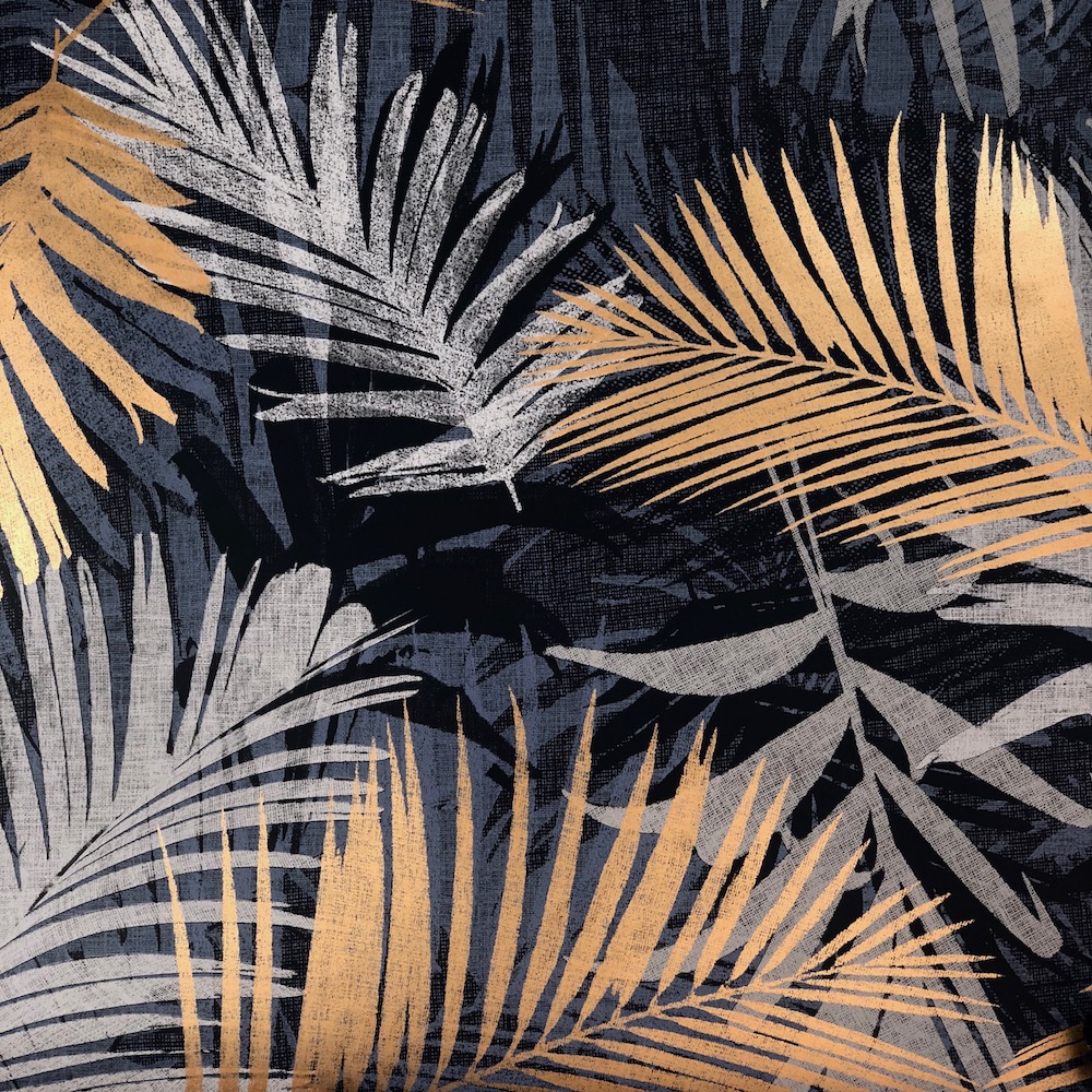 Graham & Brown Jungle Glam Black Wallpaper Graham & Brown Vermeil