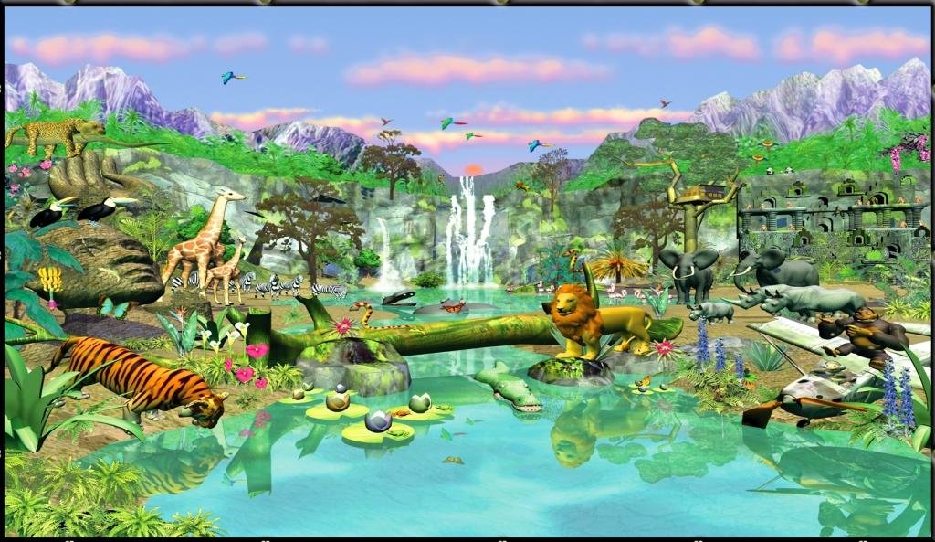 Jungle Mural - HD Wallpaper 