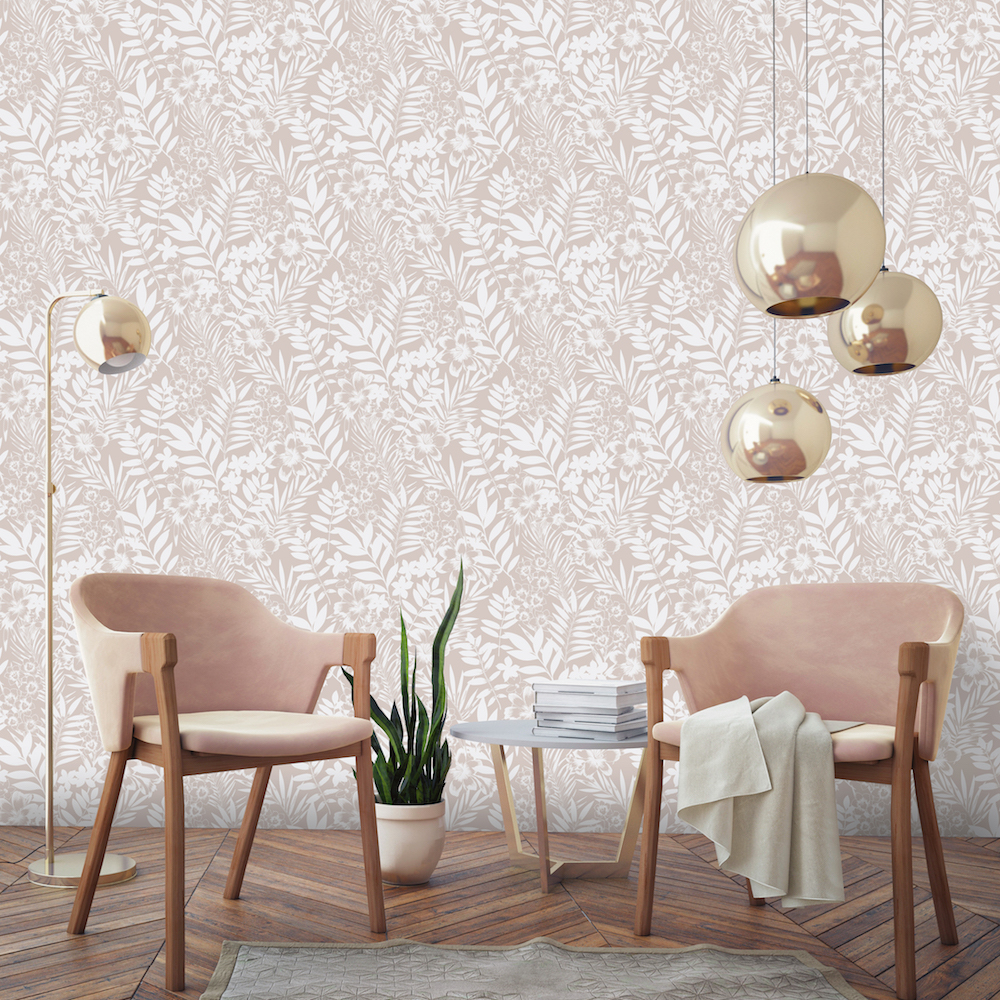 105139 Palm Springs Wallpaper In Rose Gold - Superfresco Kintsugi Rose Gold - HD Wallpaper 