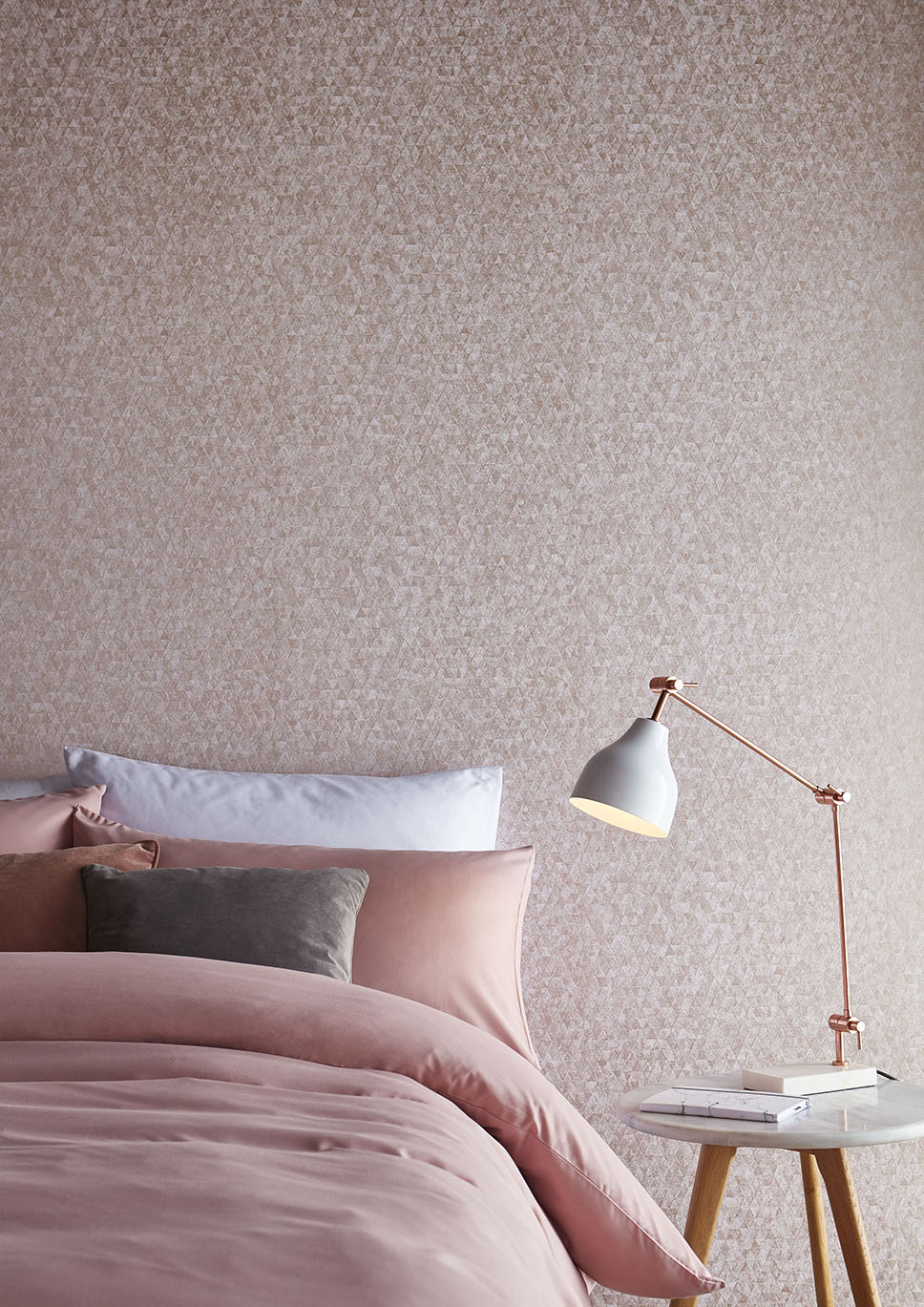 Rose Gold Wallpaper Behind Bed 968x1369 Wallpaper teahub.io