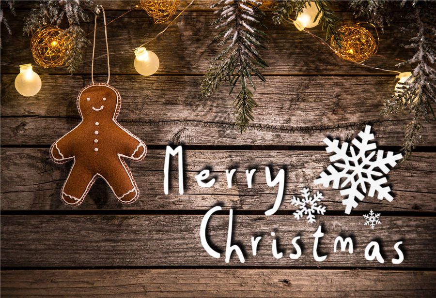 Merry Christmas Wallpaper Gingerbread Man - HD Wallpaper 