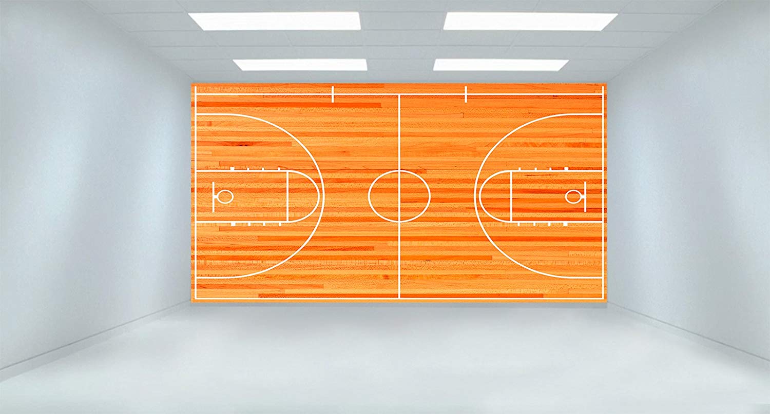 Peel Stick Basketball Court - HD Wallpaper 