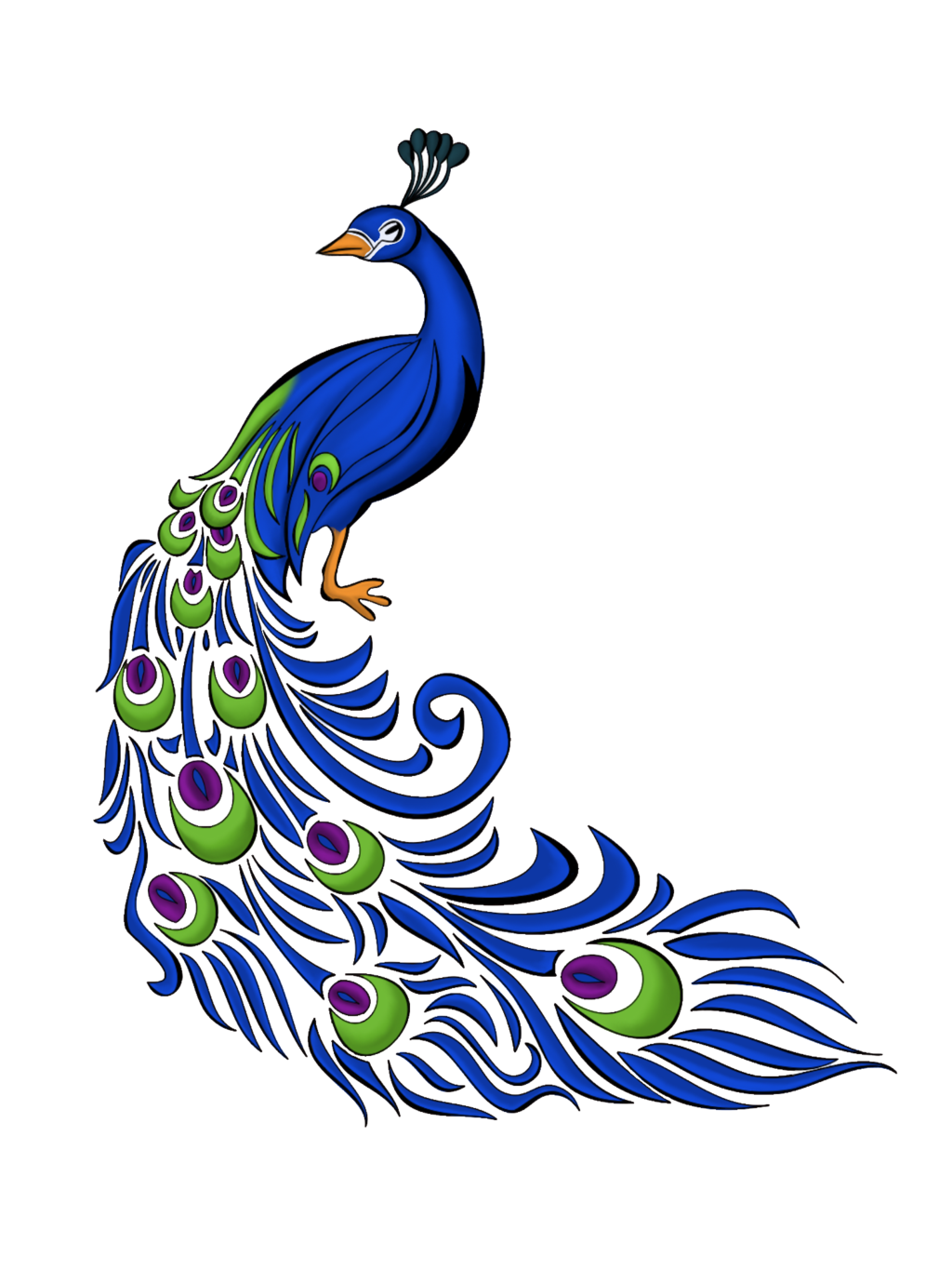 Image Collections Png Best Peacock - Peacock Clipart - HD Wallpaper 