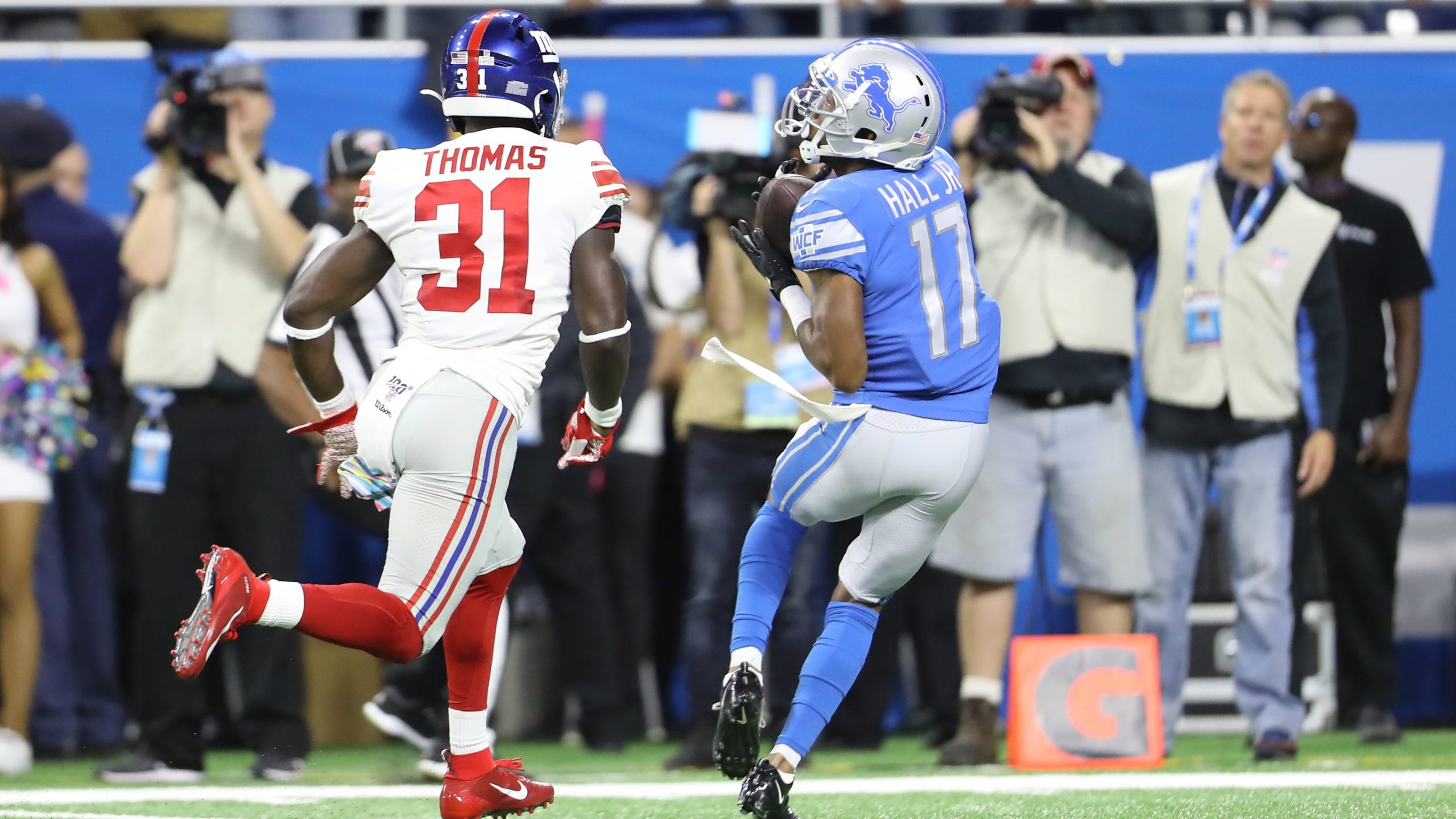 Marvin Hall - Lions Vs Giants - HD Wallpaper 