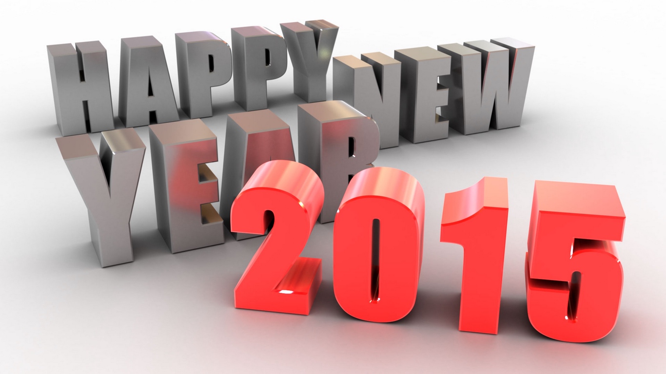 Wallpaper New Year, 2015, 3d - Happy New Year Stylish Text Png Hd - HD Wallpaper 