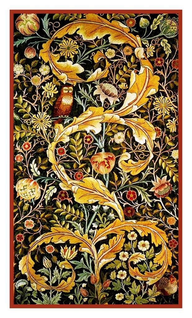 William Morris Owl - HD Wallpaper 