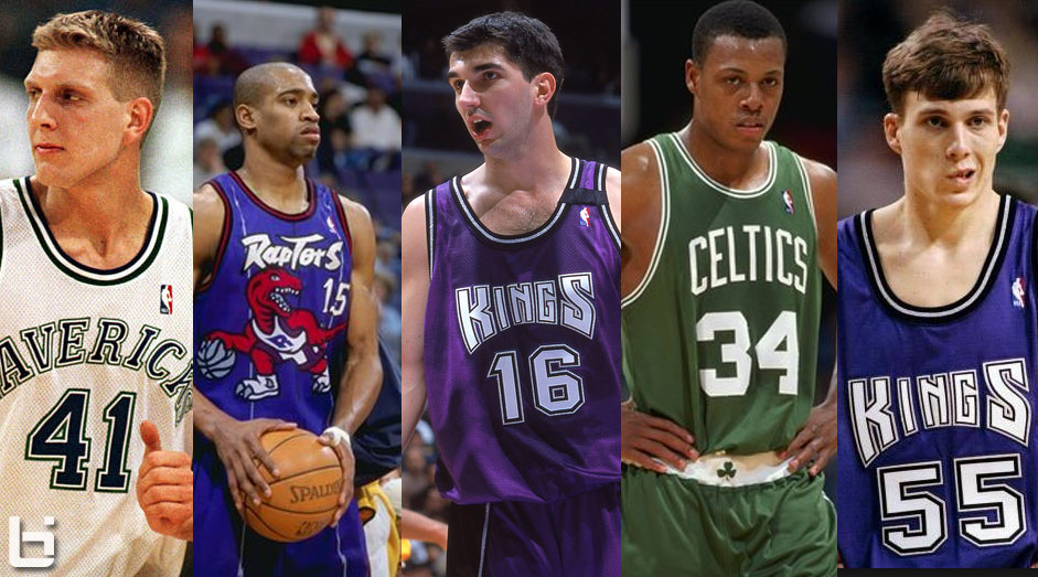 When Vince Carter, Dirk, Paul Pierce & Jason Williams - Jason Williams Kings Purple - HD Wallpaper 