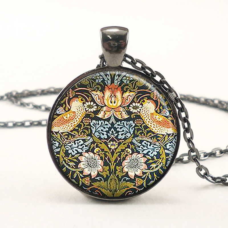 William Morris Strawberry Thief Art Pendant Art Picture - Colar Do Dragon Ball Super - HD Wallpaper 