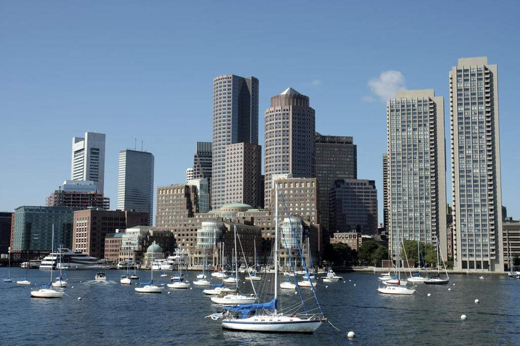 Boston Financial District Skyline - HD Wallpaper 