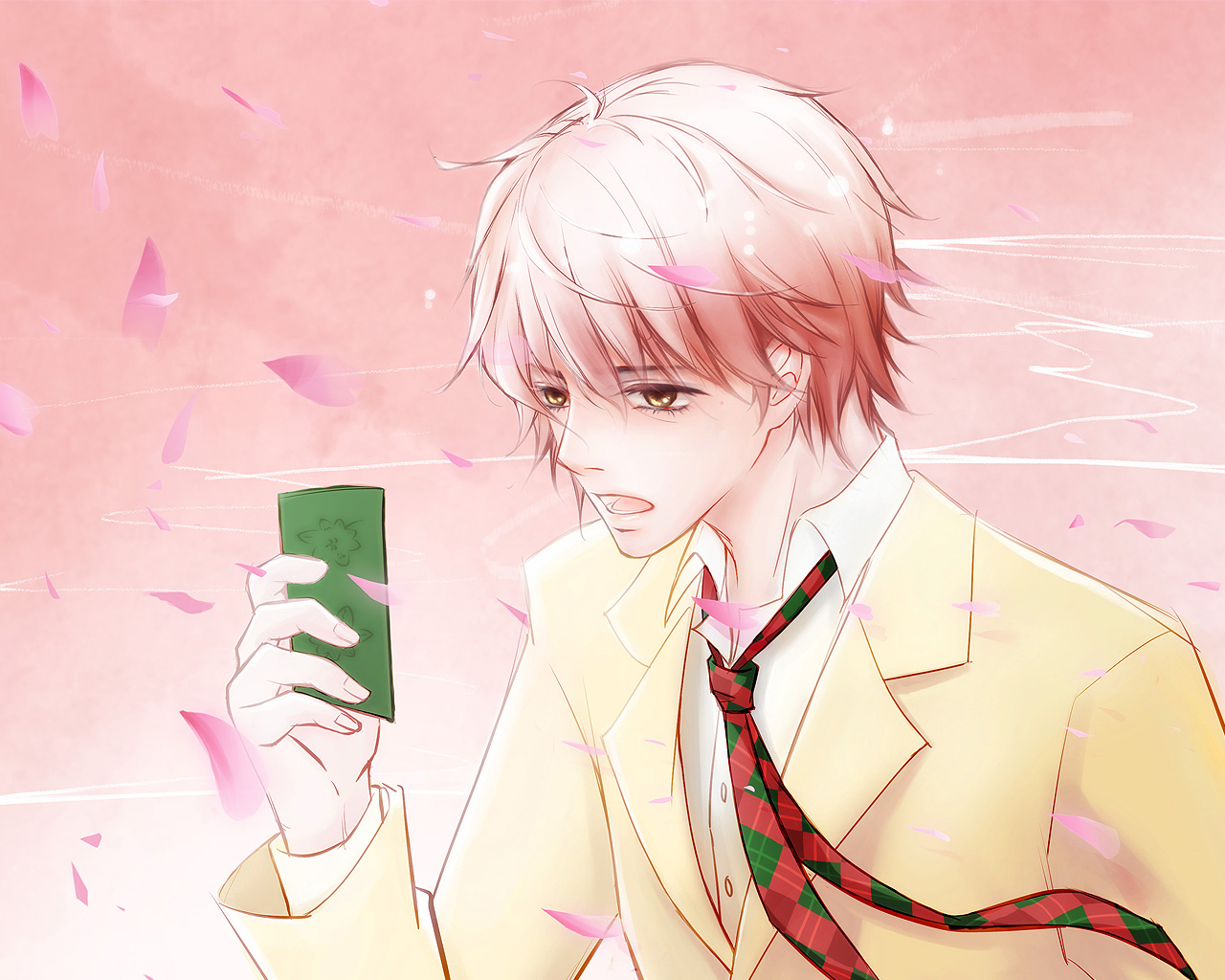 Pink Hair Anime Guy 1280x1024 Wallpaper Teahub Io