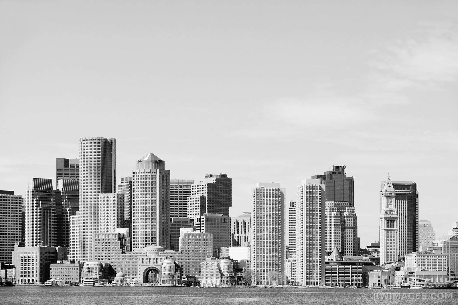 Boston Skyline Black And White - Boston Harbor - 1600x1067 Wallpaper