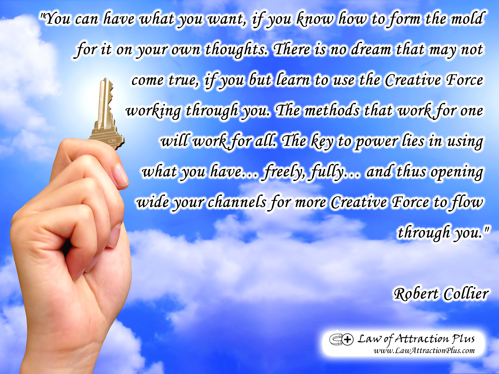 Free Law Of Attraction Wallpaper With Quote By Robert - Key To Success - HD Wallpaper 