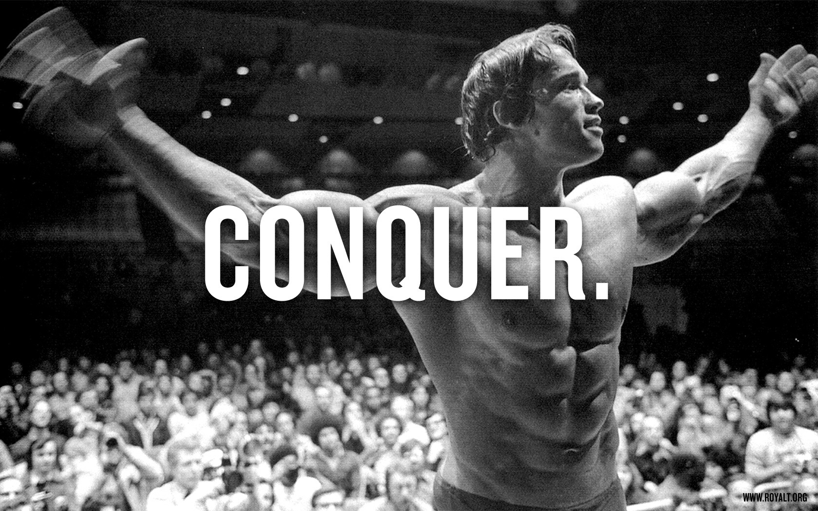 Arnold Schwarzenegger Conquer - HD Wallpaper 