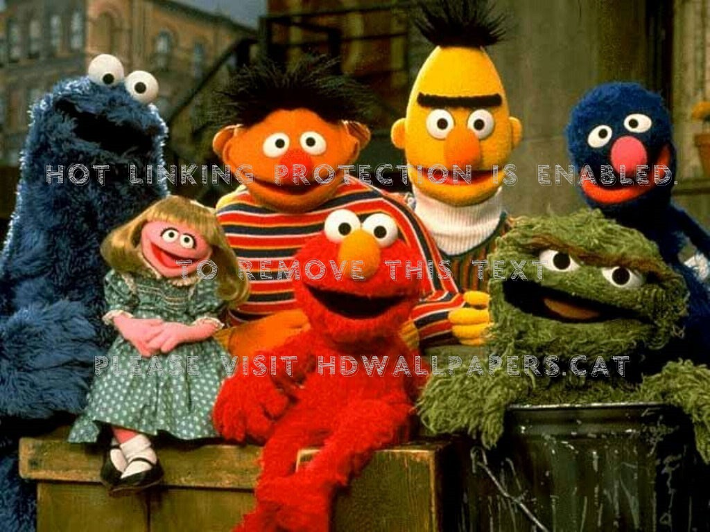 Sesame Street Ernie Little Girl Bert Elmo - Sesame Street Elmo Elmo - HD Wallpaper 