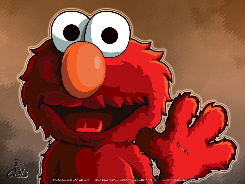 Elmo Wallpaper For Desktop - Cartoon - HD Wallpaper 