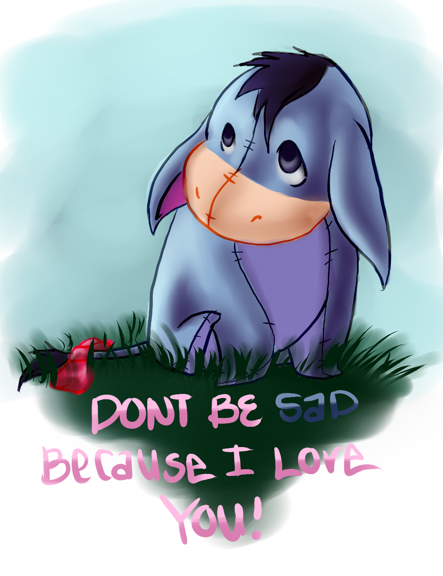 Eeyore Love By Harlequin-ink - HD Wallpaper 