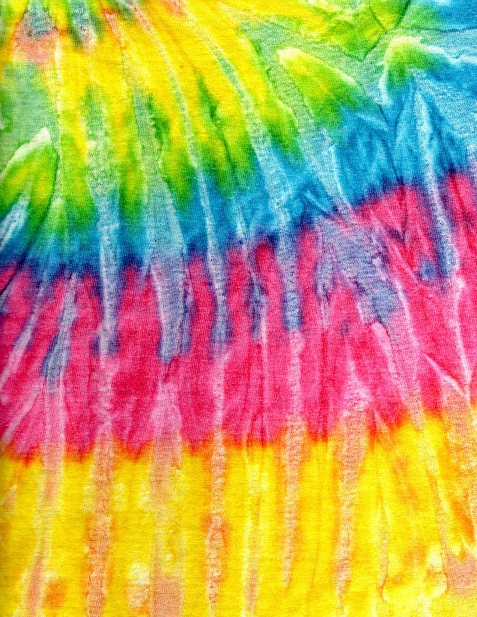 Yellow Pink And Blue Tie Dye Textile Preview - HD Wallpaper 