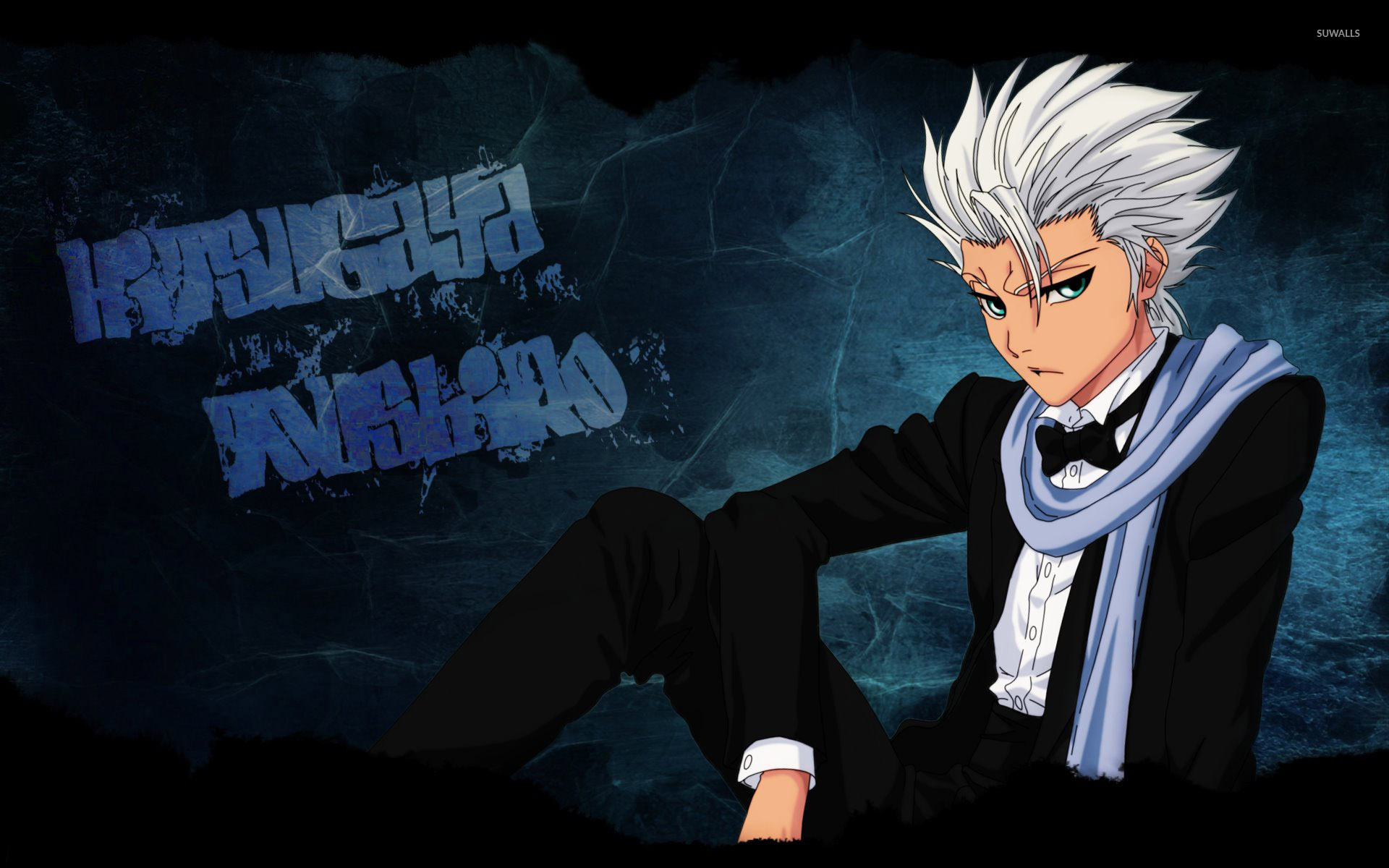 Toshiro Hitsugaya Wallpaper Black - HD Wallpaper 