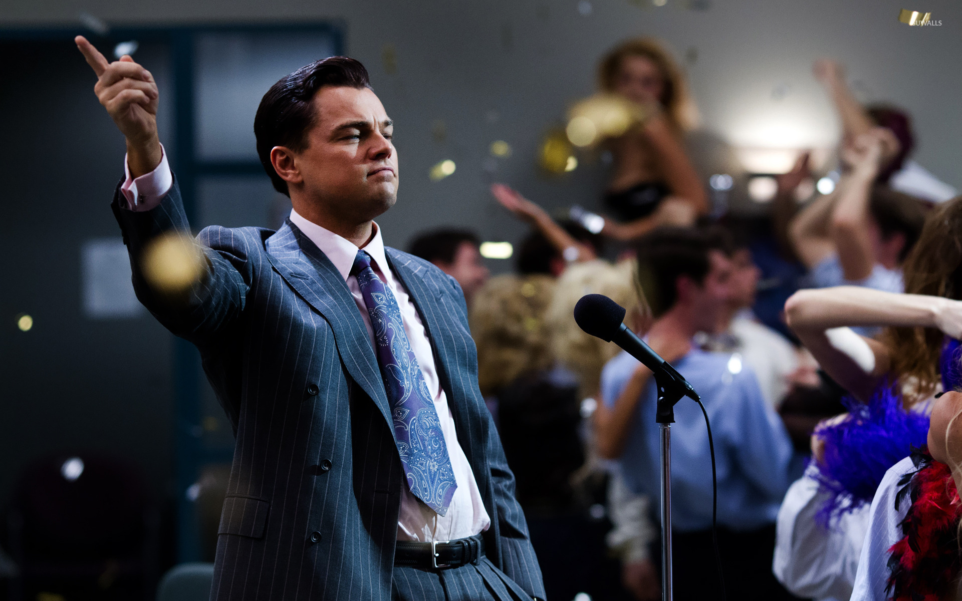 Leonardo Dicaprio The Wolf Of Wall - HD Wallpaper 