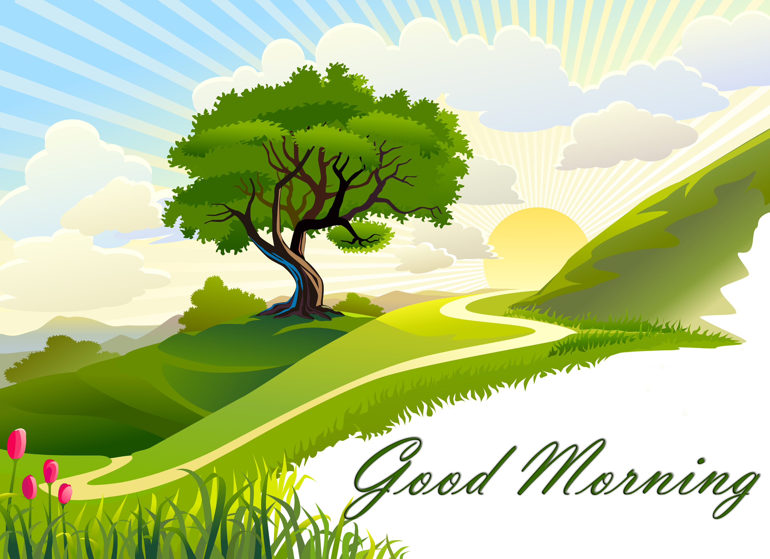 Awesome Good Morning Hd Wallpapers, Greetings & Quotes - Nature Animated Good Morning - HD Wallpaper 