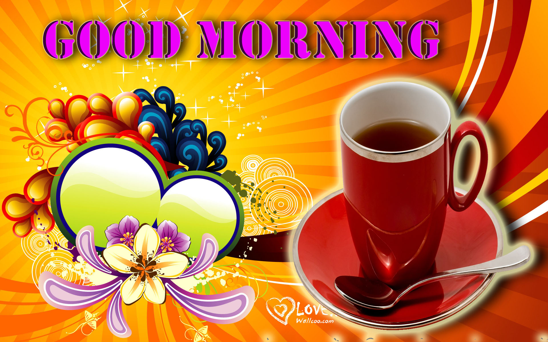 Beautiful Good Morning Image Hd Download Free - HD Wallpaper 