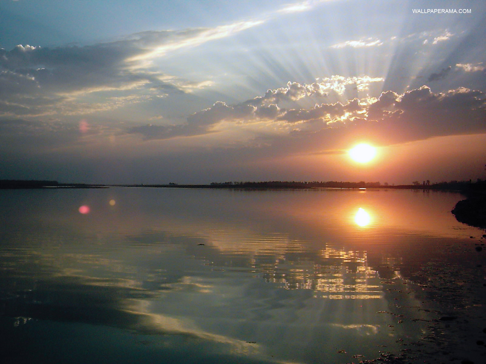 Good Morning Wallpaper - Good Morning Lake Sunrise - HD Wallpaper 