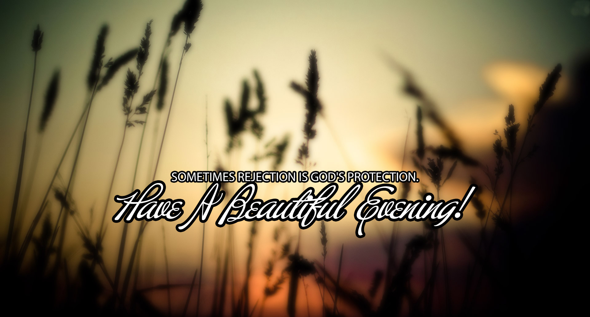 Beautiful Good Evening High Definition Wallpapers - Silhouette - HD Wallpaper 