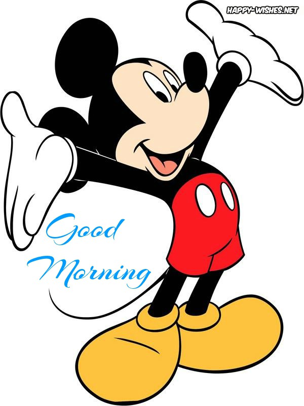 Good Morning Cartoon Images With Micky Mouse Dog Photo - Mickey Mouse Jpg -  600x800 Wallpaper 