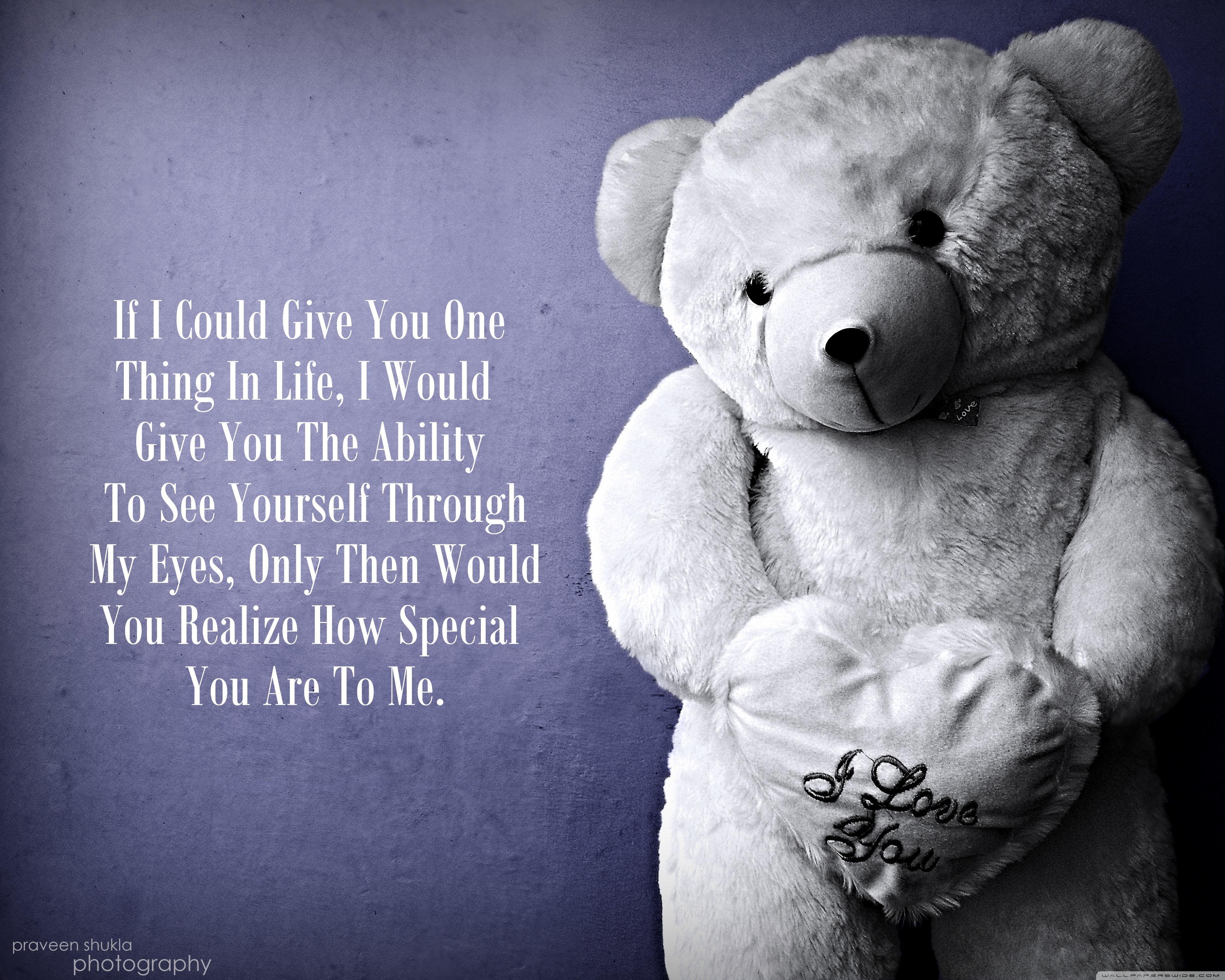Love Quotes Teddy Bear - 3750x3000 Wallpaper 