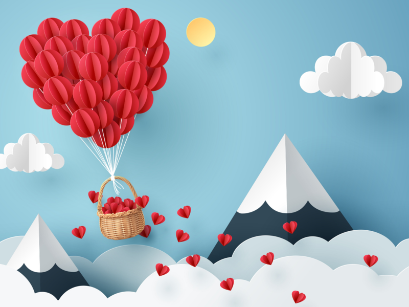 Happy Valentines Day - Backdrop 3d Valentine's Day - HD Wallpaper 